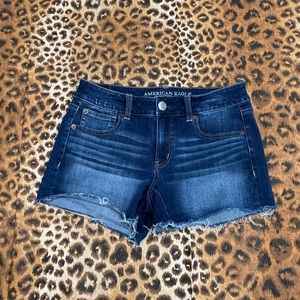 Dark denim American Eagle Jean shorts